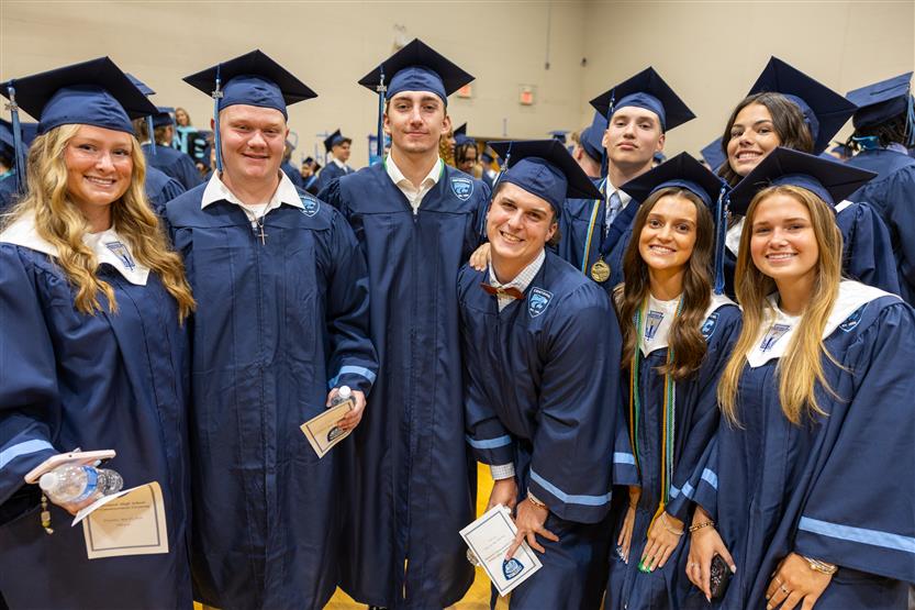 Students celebrate graduatingStudents celebrate graduating